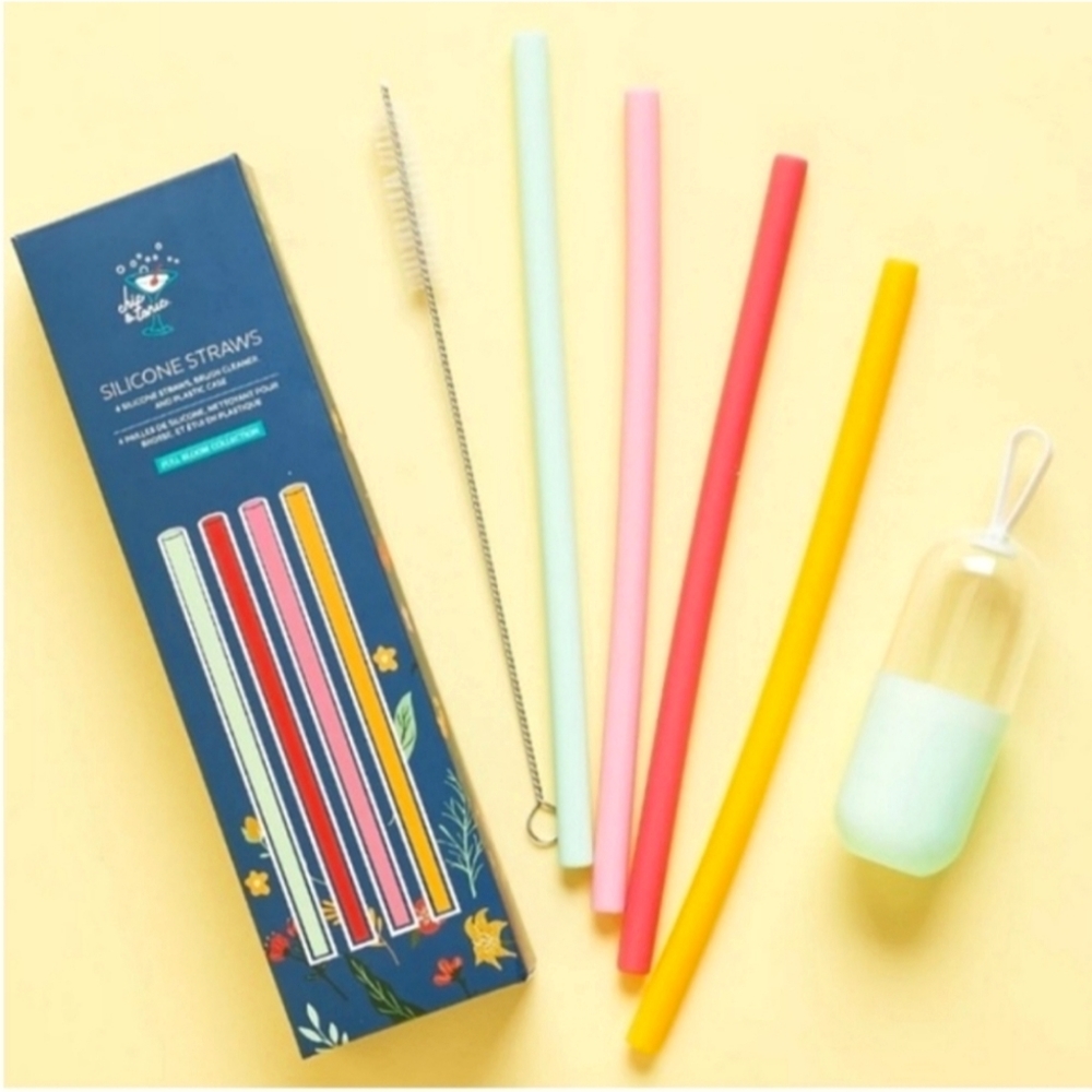 NIB Chic & Tonic Silicone Straws